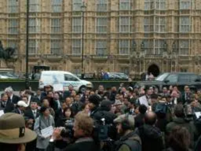 Gurkha protest outside Parliament