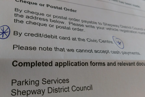 Shepway DC parking permit renewal form 2017