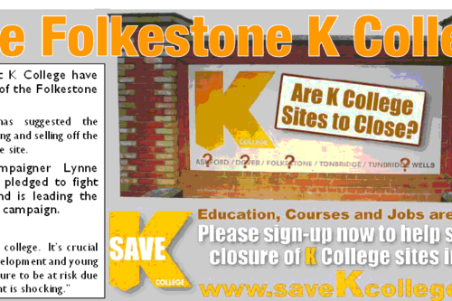 Save K College campaign banner