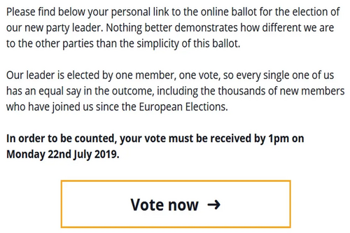 Lib Dem Leadership Ballot