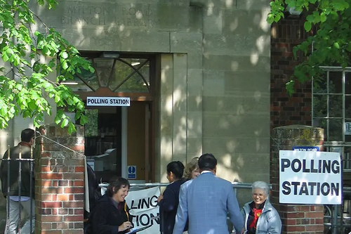 Polling station for the 2005 General Election.