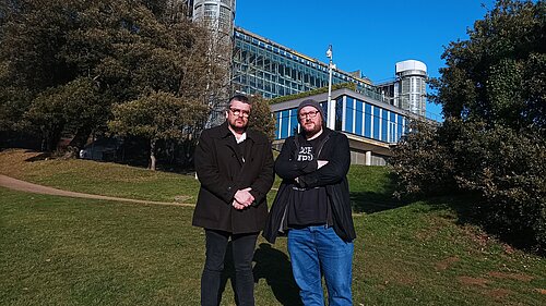 Tim Prater and Gary Fuller at Enbrook Park