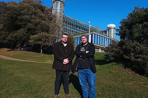 Tim Prater and Gary Fuller at Enbrook Park