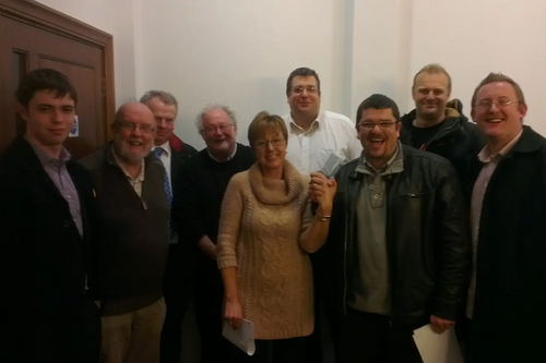 Shepway Lib Dems celebrate the double by-election win of Lynne Beaumont in Park ward on 22 November