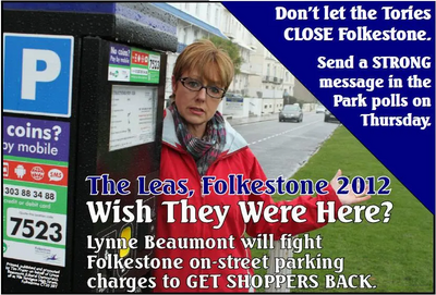 Folkestone Park 2012 By-election Campaign Postcard front