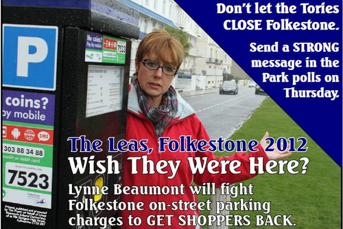 Folkestone Park 2012 By-election Campaign Postcard front