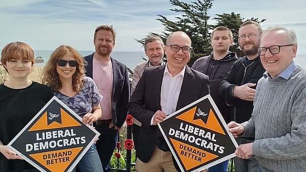 Larry Ngan and Folkestone and Hythe Lib Dem members