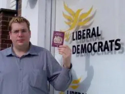 Darren Briddock and new "chipped" passport