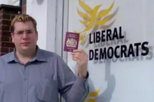 Darren Briddock and new "chipped" passport