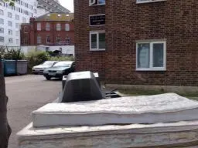 Fly tipping at Pavilion Court Road, Folkestone