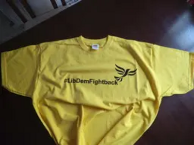 Lib Dem tshirt #LibDemFightback