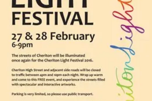 Cheriton Light Festival 2016 poster