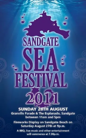 Sandgate Sea and Food Festival 2011 Flyer