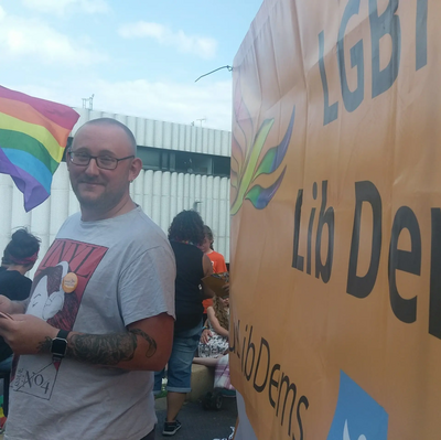 Gary Fuller at Folkestone Pride 2017