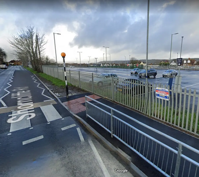 Folkestone West Train Station Car Park from Shorncliffe Road