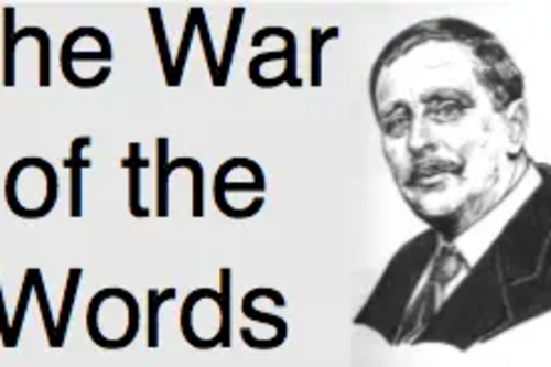 War of the Words HG Wells exhibion logo