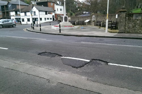 Sandgate High Street potholes