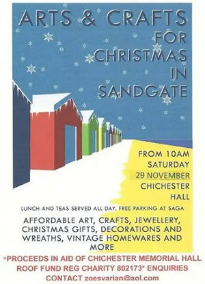 Sandgate Art and Craft Fair Christmas 2014 poster