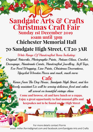 Sandgate Farmers Market and Art & Craft Fair Poster - December 2019