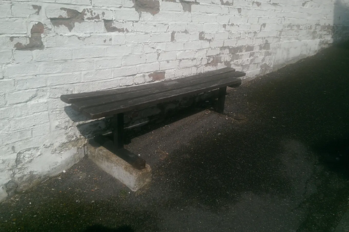 Bench (needing repair) Wilberforce Road, Sandgate