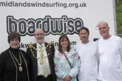 Mayoress Kate McNeice, Mayor Tom McNeice, Liz Timmins, Marc Carney and Bob Ingram [photo courtesy of Michelle Roche of MRocheImages - www.mrocheimages.co.uk]