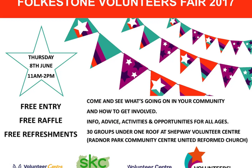 Folkestone Volunteers Fair 2017 flyer