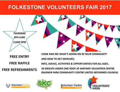 Folkestone Volunteers Fair 2017 flyer