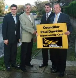 Antony Hook, Cllr Paul Dawkins, Cllr Peter Lodge and Cllr Clive Meredith