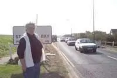 Cllr Julie White by the A259 in St Mary's Bay