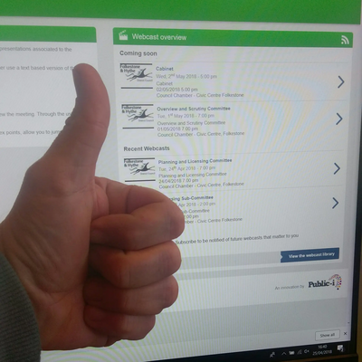 Thumbs up to web casting