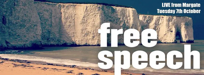 BBC Free Speech Banner - Margate October