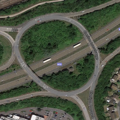 J12 M20 Cheriton Interchange