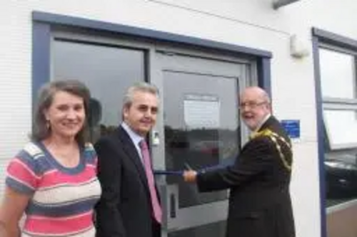 Tom McNeice opening the Oriac Learner Centre, Folkestone