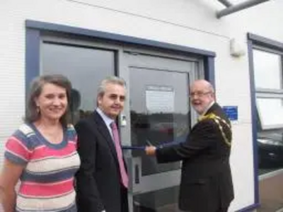 Tom McNeice opening the Oriac Learner Centre, Folkestone