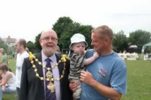 Mayor McNeice and others at the Folkestone Primary Academy Fete