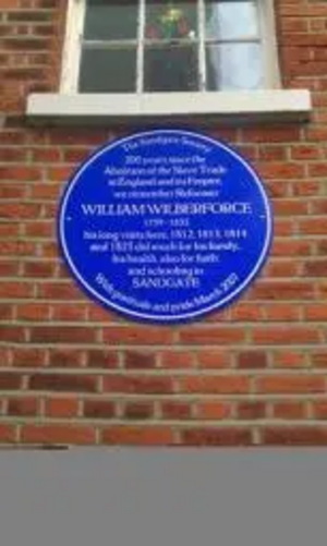 William Wilberforce plaque in Sandgate