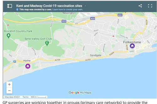 Folkestone and Hythe Covid-19 Vaccination Centres