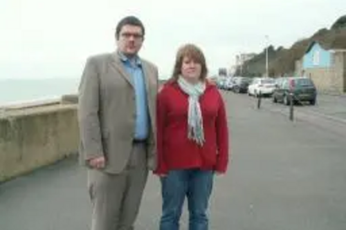 Tim and Season Prater on Sandgate Esplanade