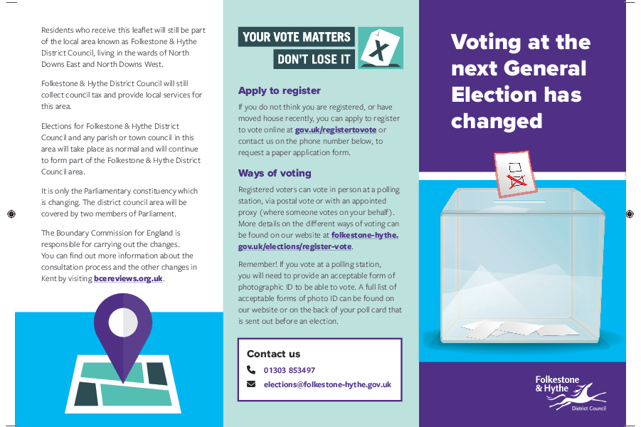 New Parliamentary Boundaries in Folkestone & Hythe District leaflet