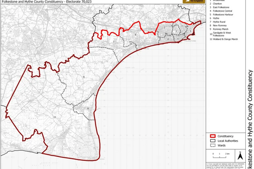 Proposed new Constituency Boundaries for Folkestone and Hythe