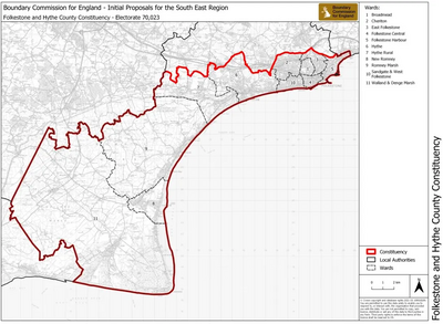 Proposed new Constituency Boundaries for Folkestone and Hythe