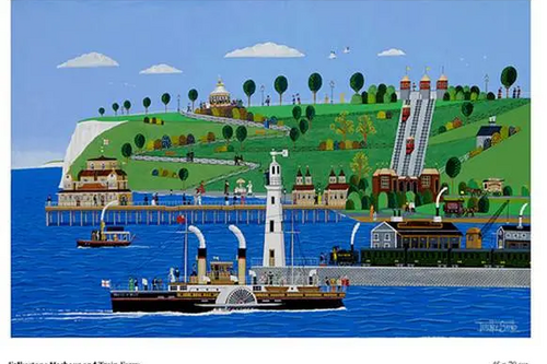 Folkestone painting by Terence Brind