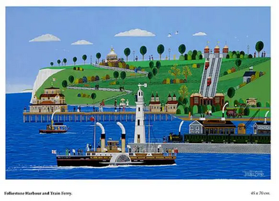 Folkestone painting by Terence Brind