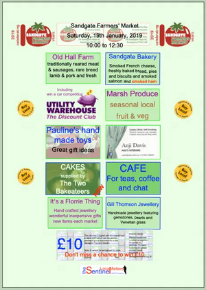 Sandgate Farmers Market advert