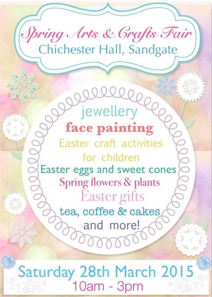 Sandgate Art and Craft Fair Easter 2015 poster