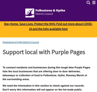 Purple Pages screenshot