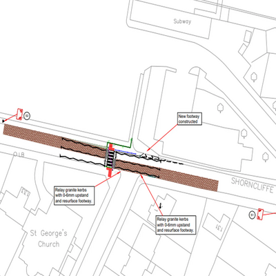 Shorncliffe Road Crossing plan