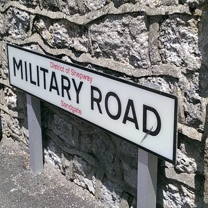 Military Road street sign