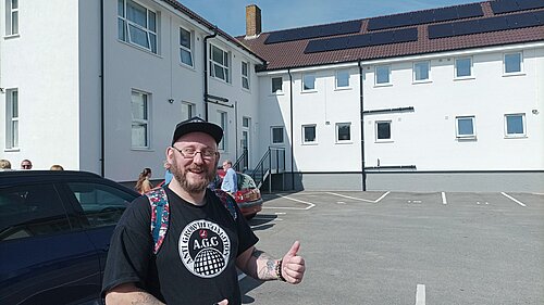 Gary Fuller at the Ross House Reopening