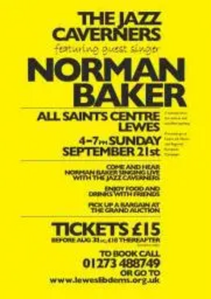 Jazz Caverners with Norman Baker MP event poster